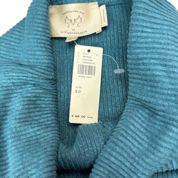 NWT ANTHROPOLOGIE Vanessa Virginia Cowl Neck Sleeveless Sweater Top Sz XS - Picture 5 of 6